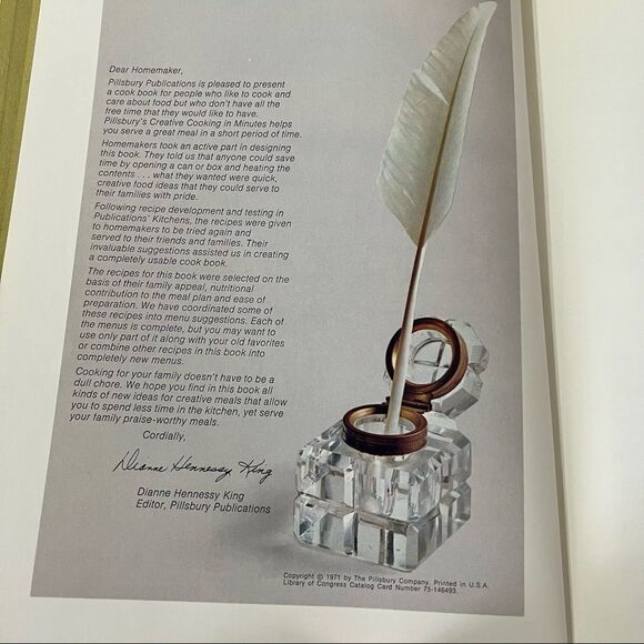 Vintage 1971 Pillsburys Creative Cooking in Minutes FIRST EDITION maybe - Picture 2 of 15